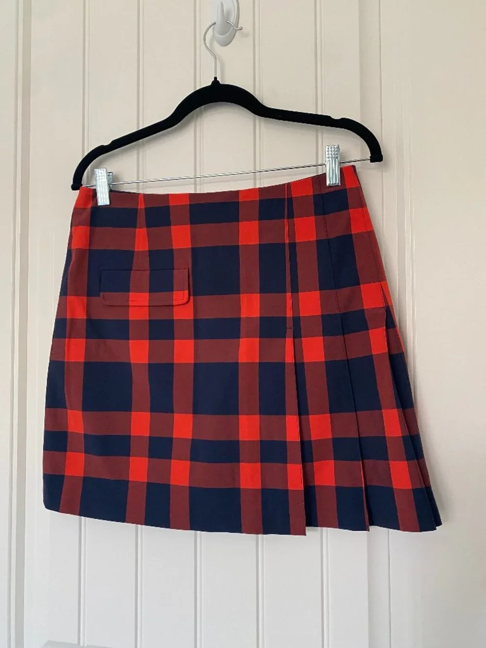 Tory Sport | Plaid Golf Skort in Red/Navy